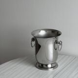 Antique silver-plated metal champagne bucket