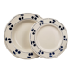 12 blue cherry plates