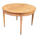 Louis XVI round extendable dining table renovated 230cm 19th century