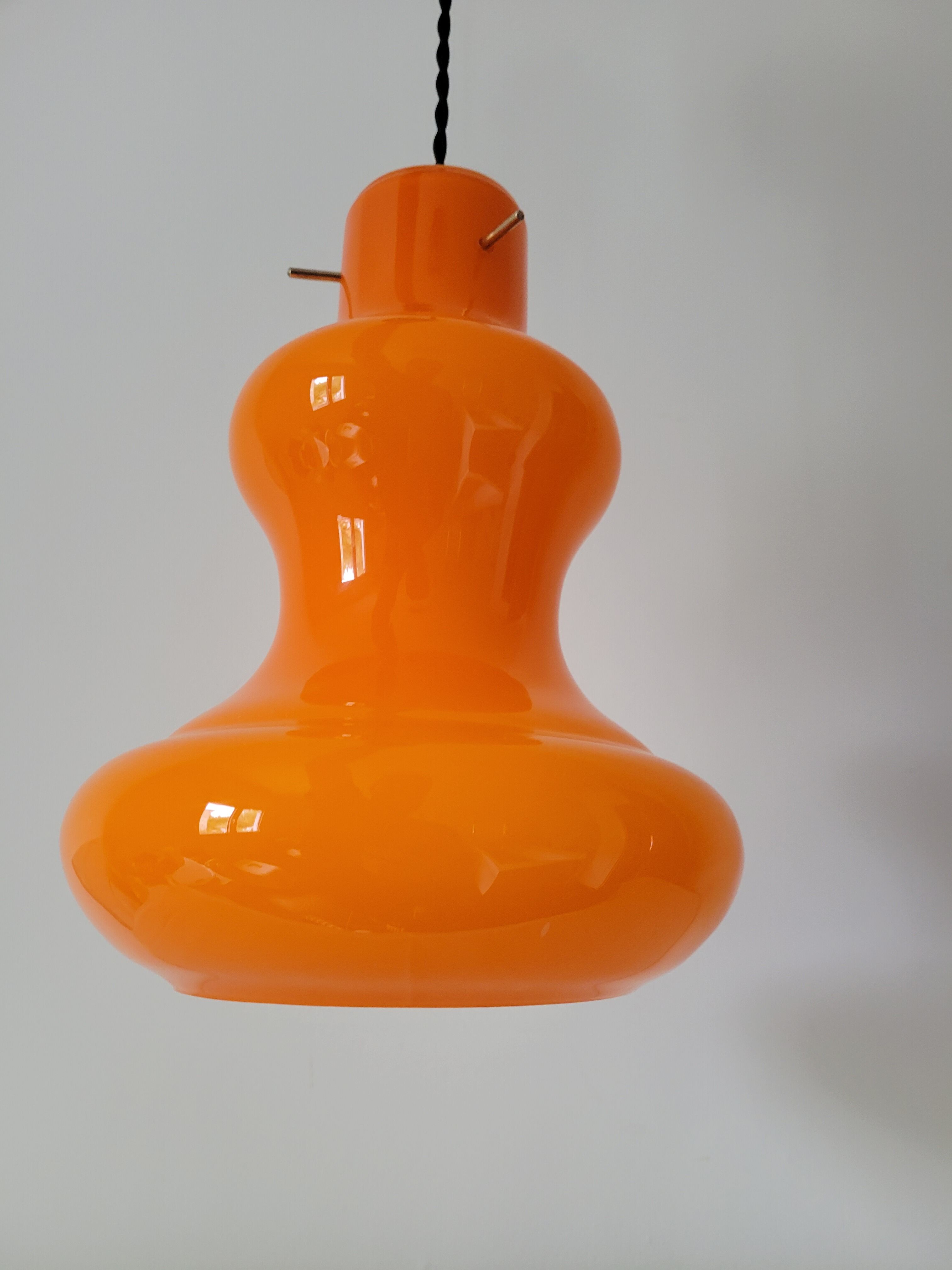 Suspension en opaline orange Targetti Sankey