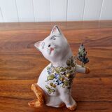 Moustiers cat signed