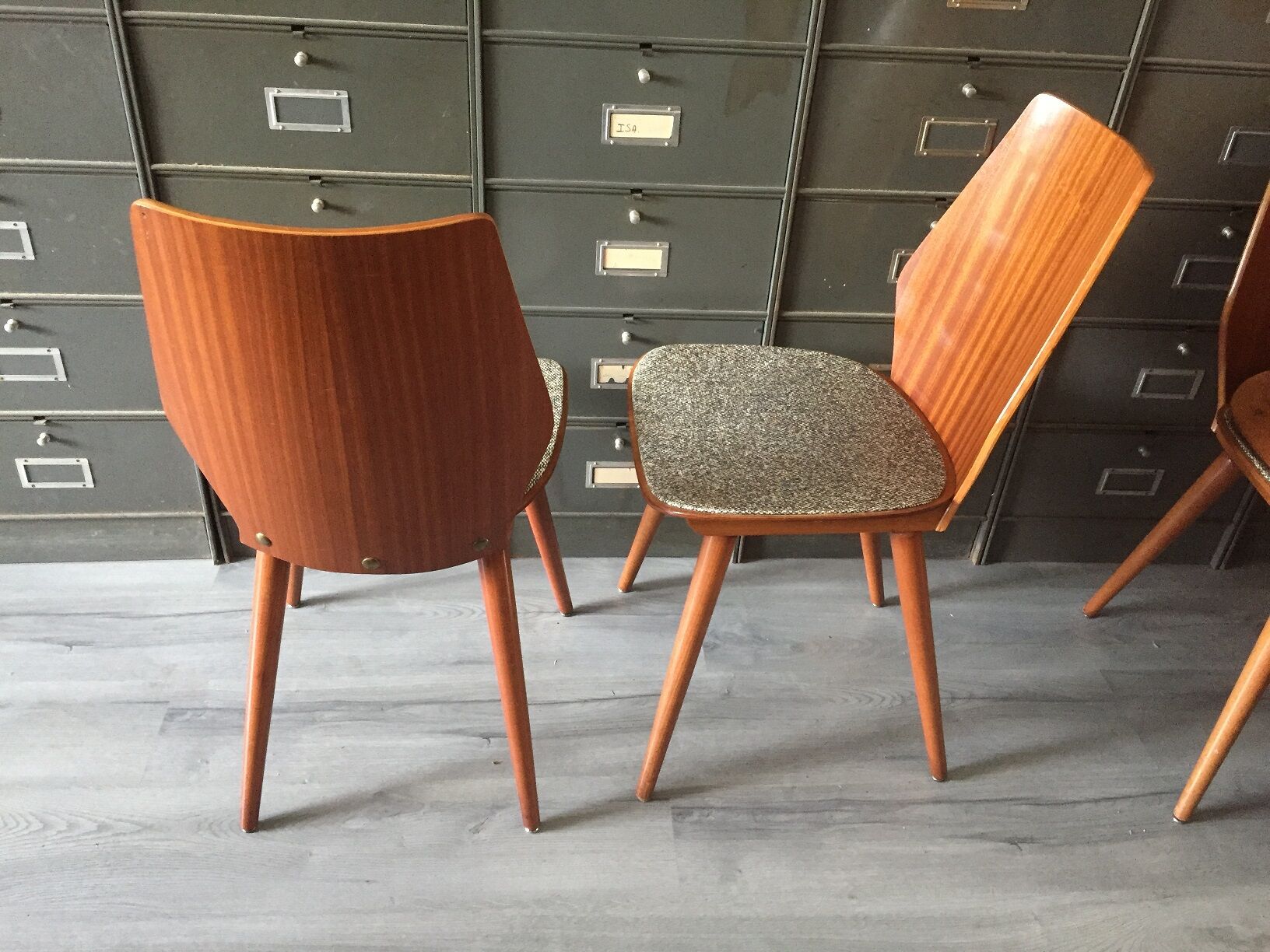 Suite of 6 Baumann chairs