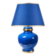 Vintage lamp Att. Le Dauphin in cobalt blue and gold ceramic, 1960s-1970s.