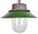 Green Enamel and Cast Iron Industrial Pendant Light, 1960s