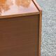 Vintage walnut varnished chest of drawers with 4 drawers from the 1960s.