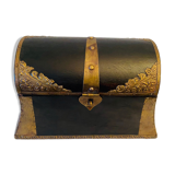 Wooden and brass box