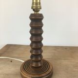 Solid wood lamp foot "zigzag" 40s-50s