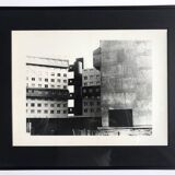 Rosine nusimovici, untitled (building), c 1980. black and white silver print