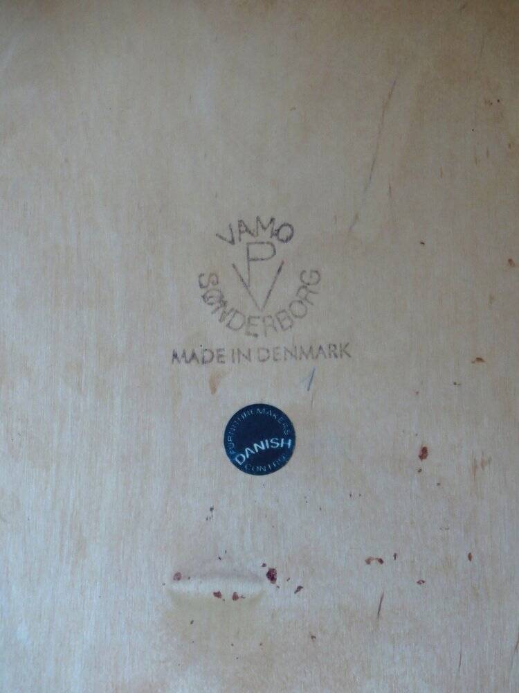 Set of Danish Dark Wood Dining Chairs by Arne Vodder, 1960s