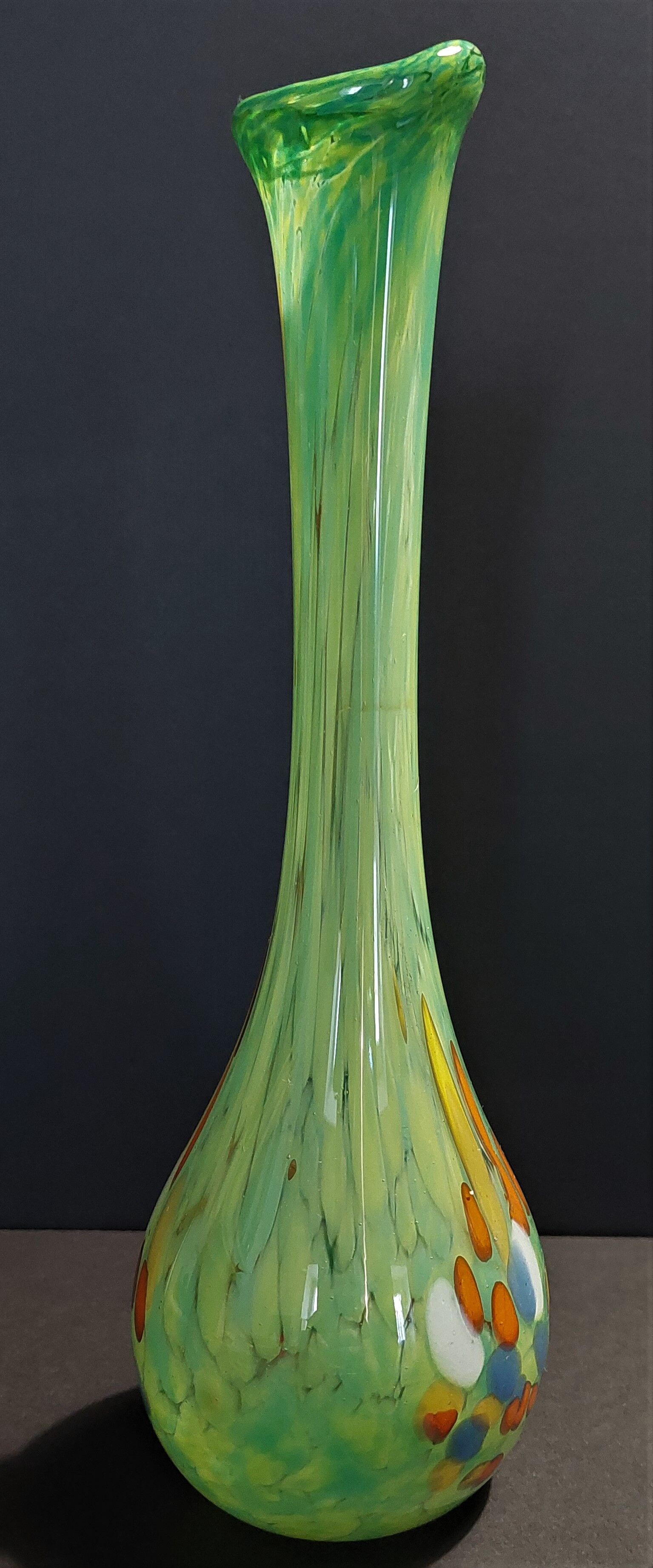 Vintage glass vase arlecchino Murano