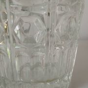 Vase en verre, motif "octogones"