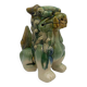 Ceramic Fô dog. Sancai color.