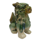 Ceramic Fô dog. Sancai color.