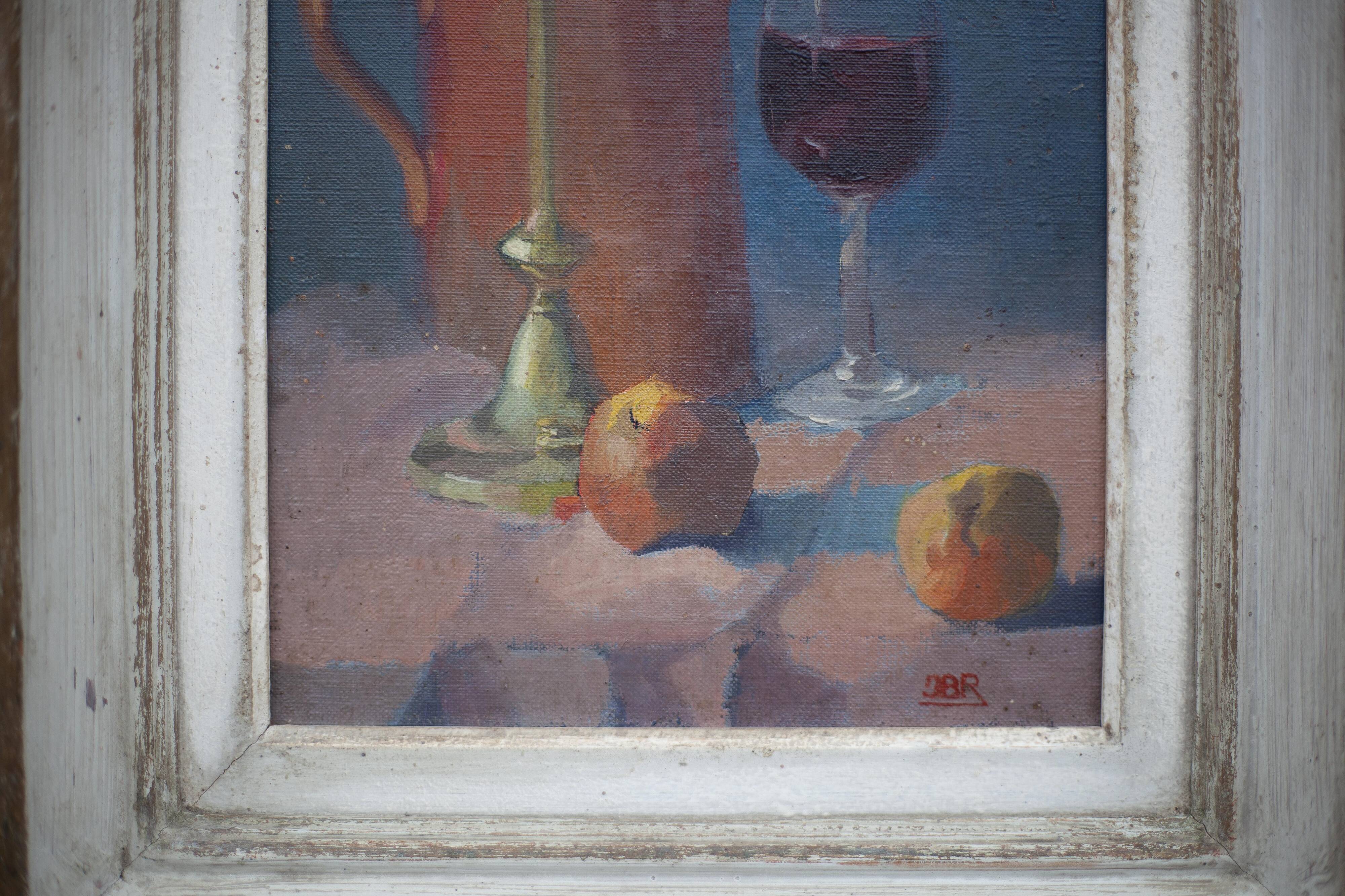 vintage painting, still life painting, signed painting, wall decoration, home decor, oil painting