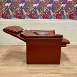 ADJUSTABLE LEATHER DESIGN ARMCHAIR "ERPO".