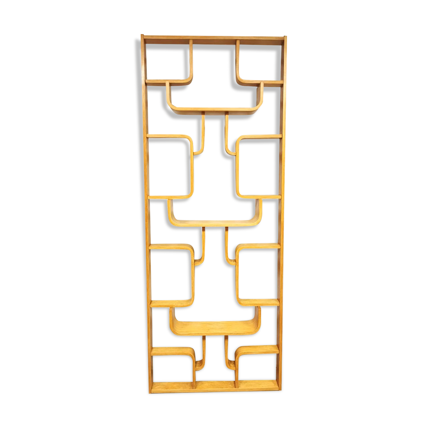Vintage design wall unit Ludvik Volak room divider Drevopodnik Holesov