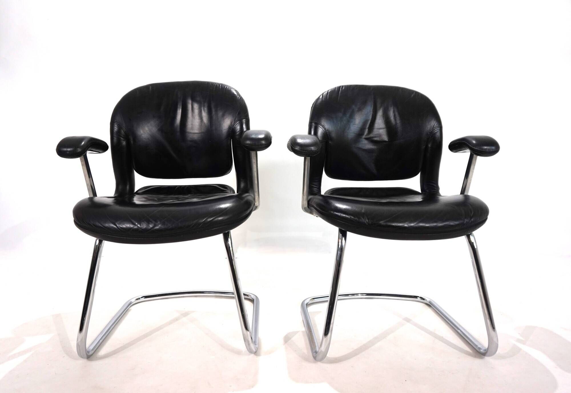 Lot de 2 chaises de bureau/salle à manger Herman Miller Equa par B. Stumpf & D. Chadwi