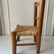 Children's chair wood and straw