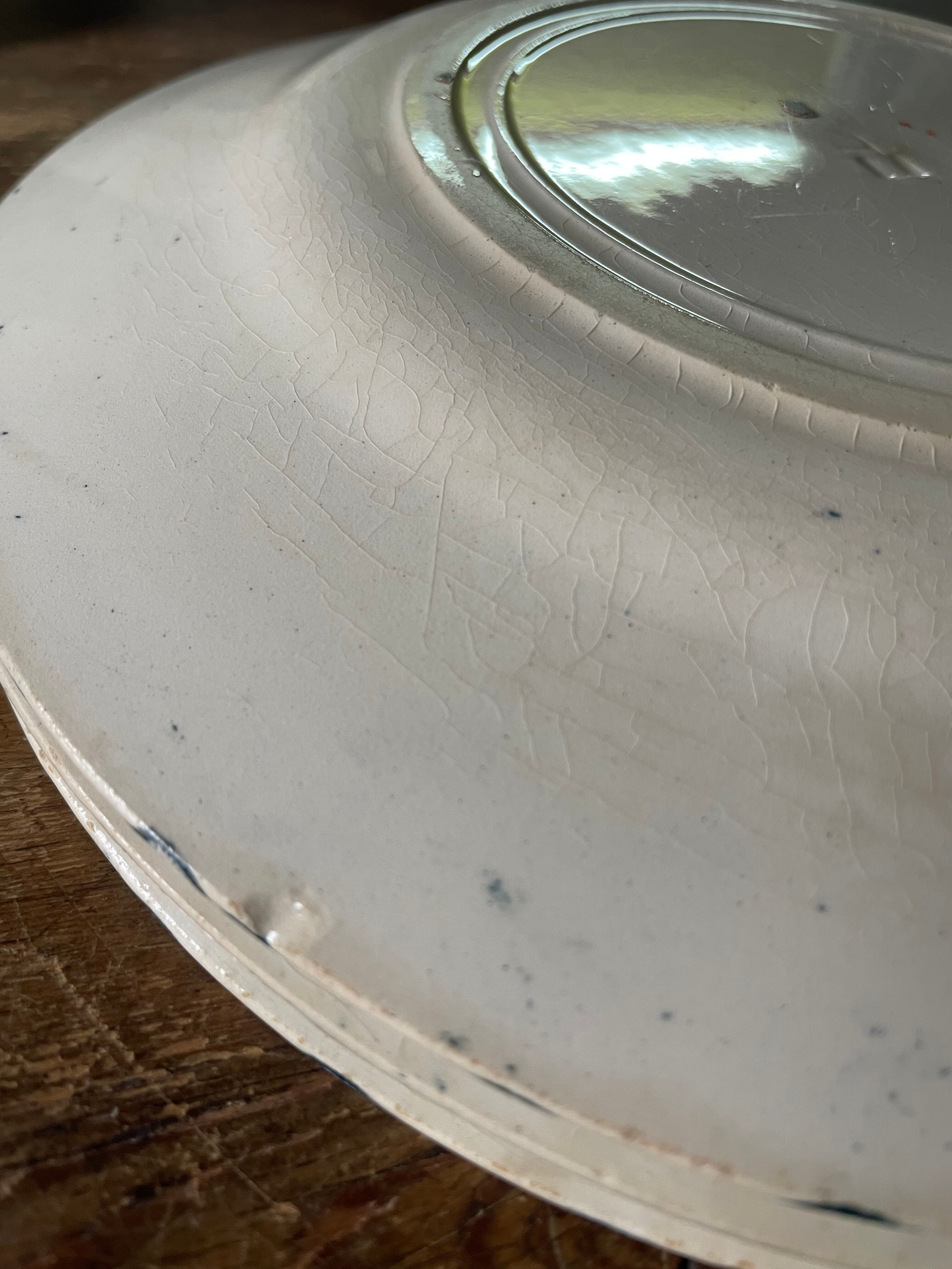 10 plates thistles Gien