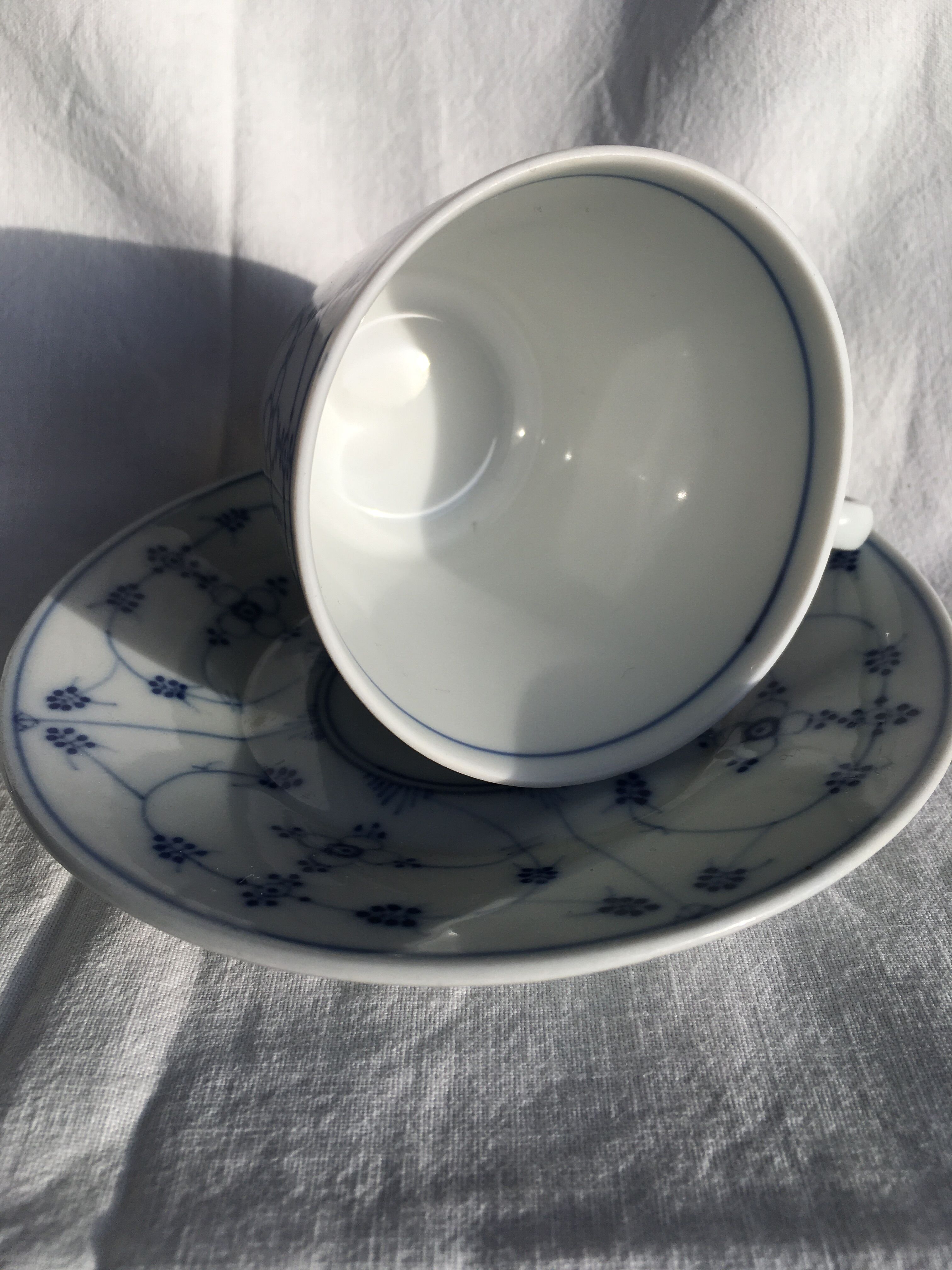 Porcelain cup and saucer winterling schwarzenbach bavaria