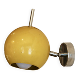 TeDeLight wall lamp, 1970 in yellow lacquered metal