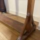 Vintage exotic wood coat rack