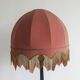 Antique floor lamp in carved oak, Austria late 1890s.