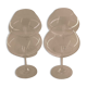 Lot of 4 feet for wine glasses