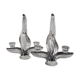 Pair of crystal candle holders