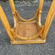 Curved wood stool in Baumann style