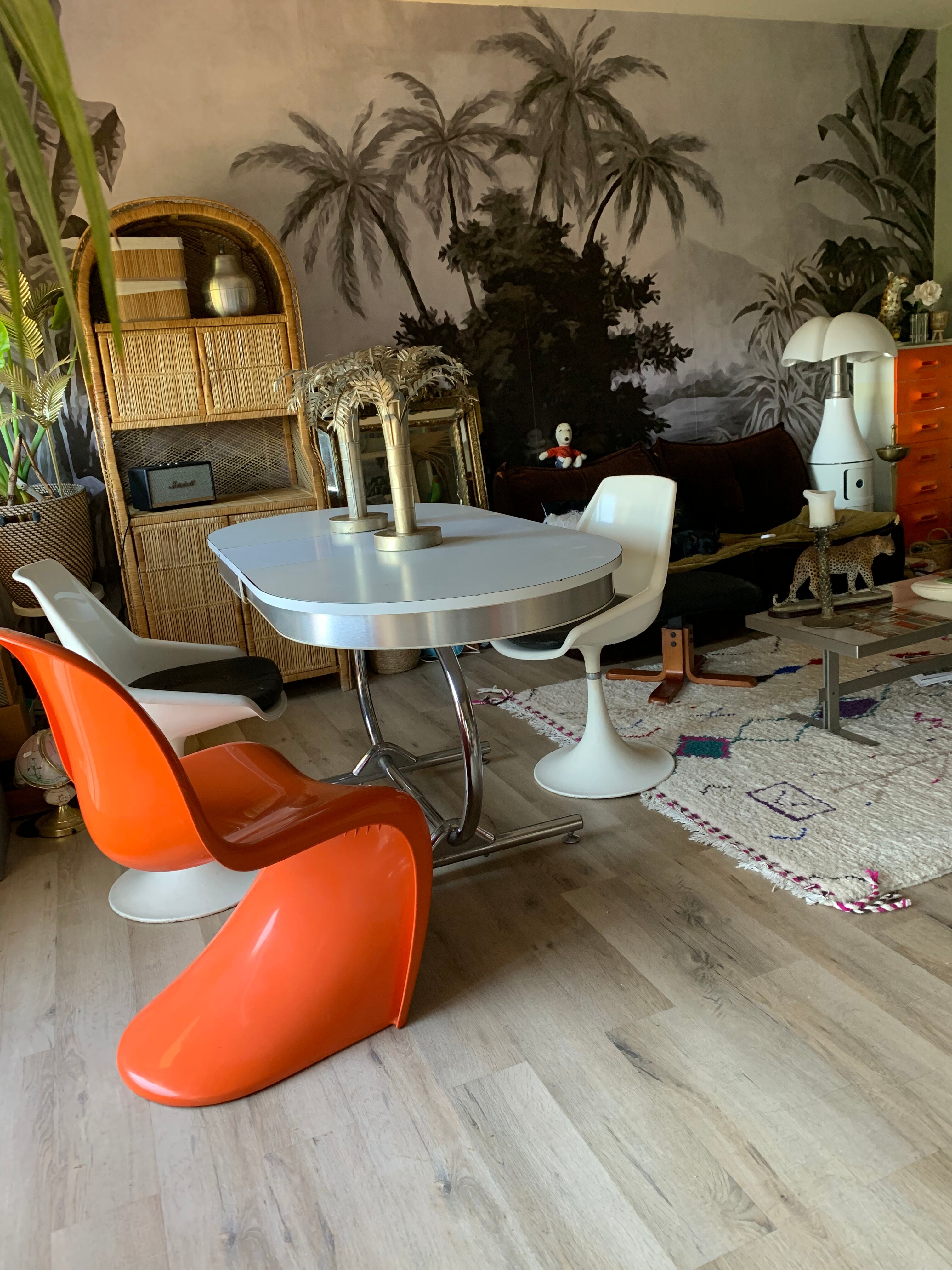 Formica table and chrome