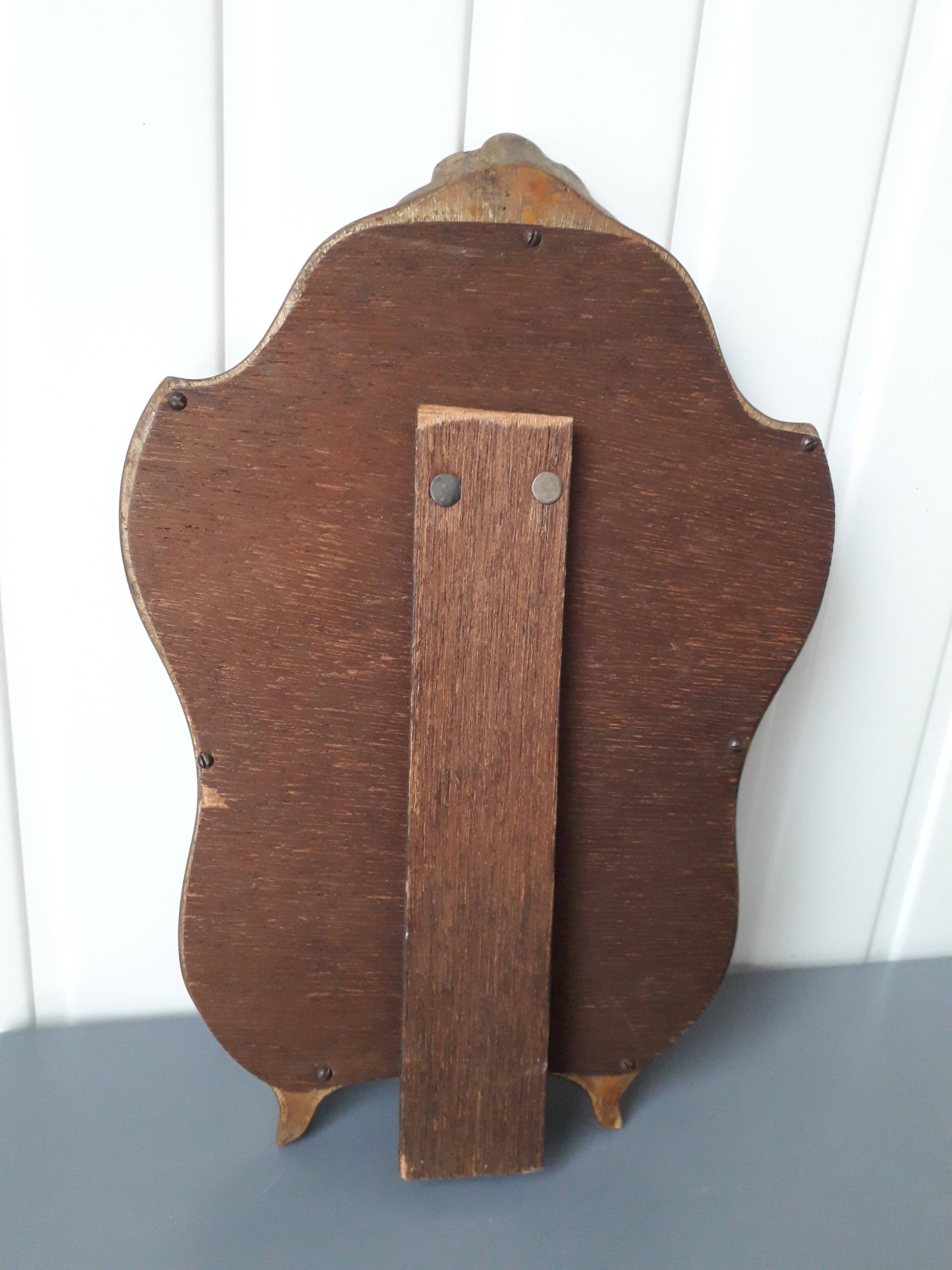 Small tabletop mirror in gilded wood (vintage)