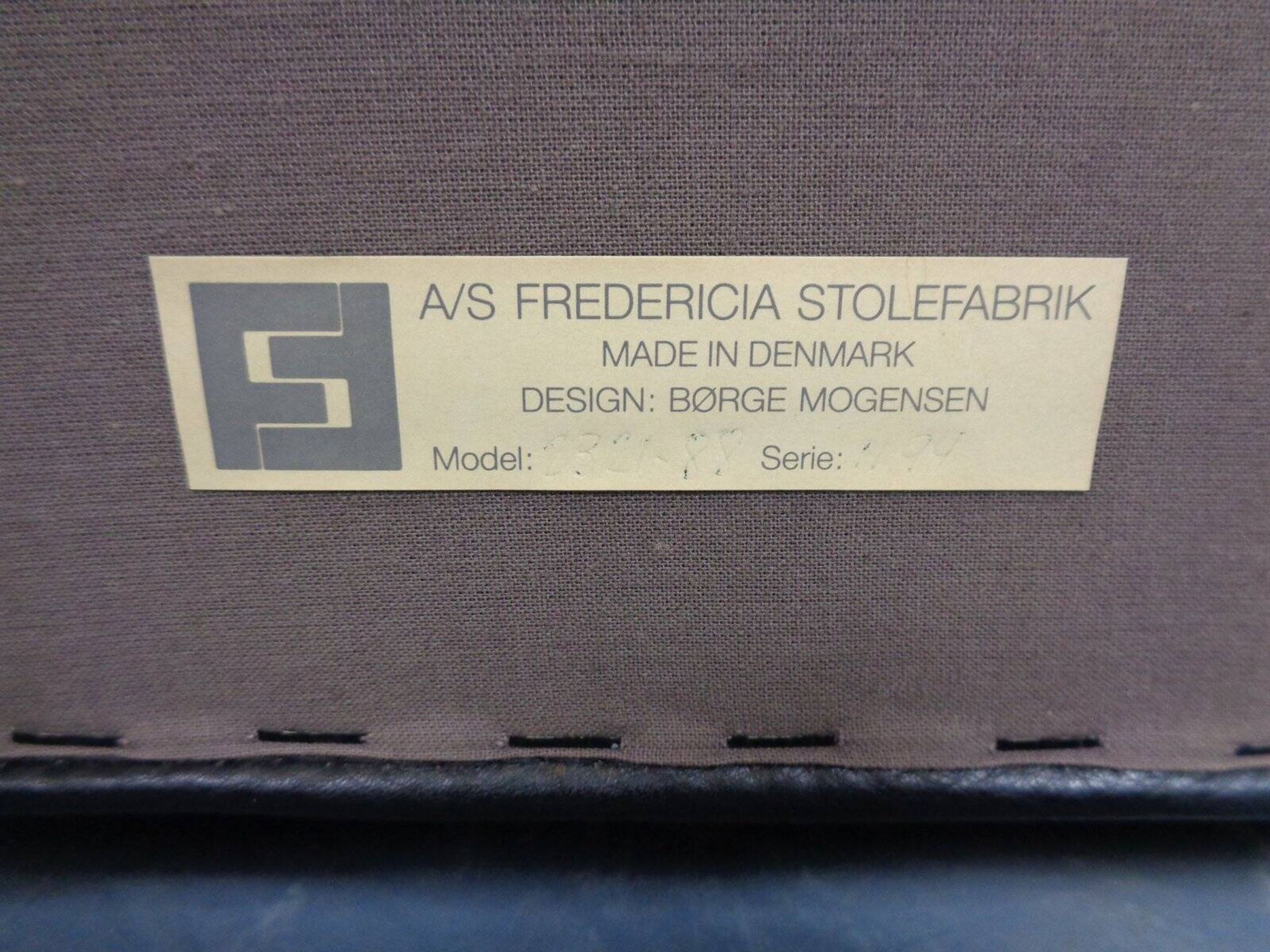 2321 Leather Armchair by Børge Mogensen for AS Fredericia Stolefabrik, Denmark, 1960s