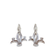 Pair of two-light crystal candlesticks signed Vannes