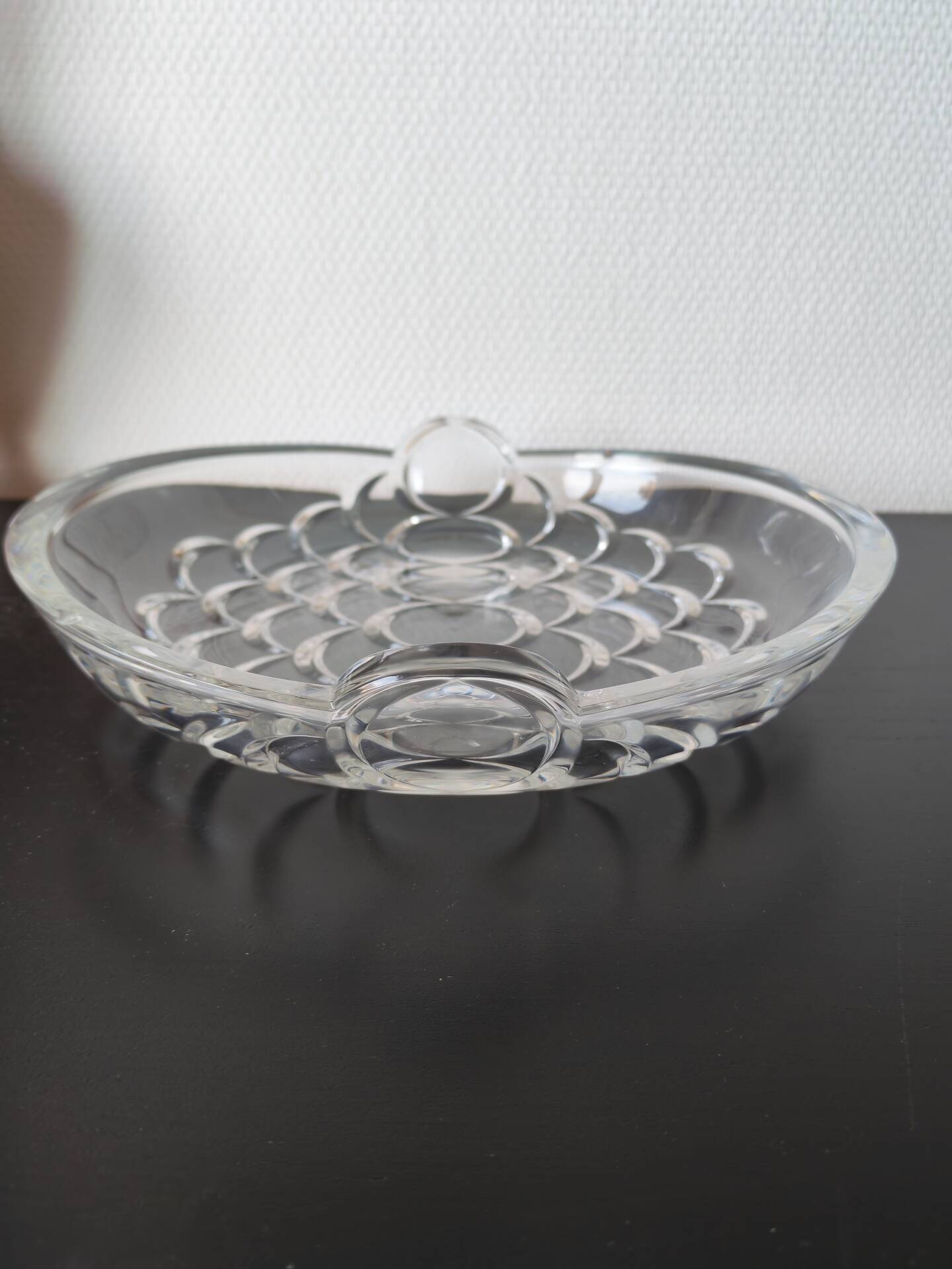 Scandinavian glass art bowl by Ann Warf for Kosta Boda