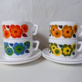 4 arcopal LOTUS cups