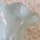 Vase ancien opaline bleue