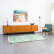 Sideboard 60s, walnut, restored, 272cm
