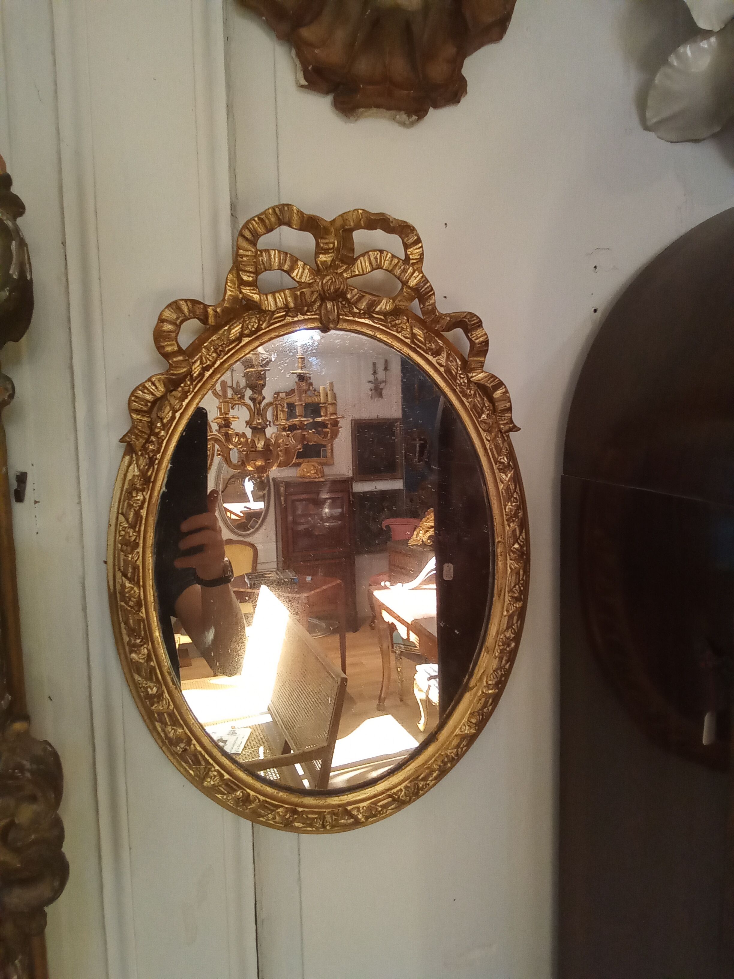 Paire de miroir Louis XVI 50X35cm