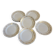 16 flat gold plates from Orchies porcelain