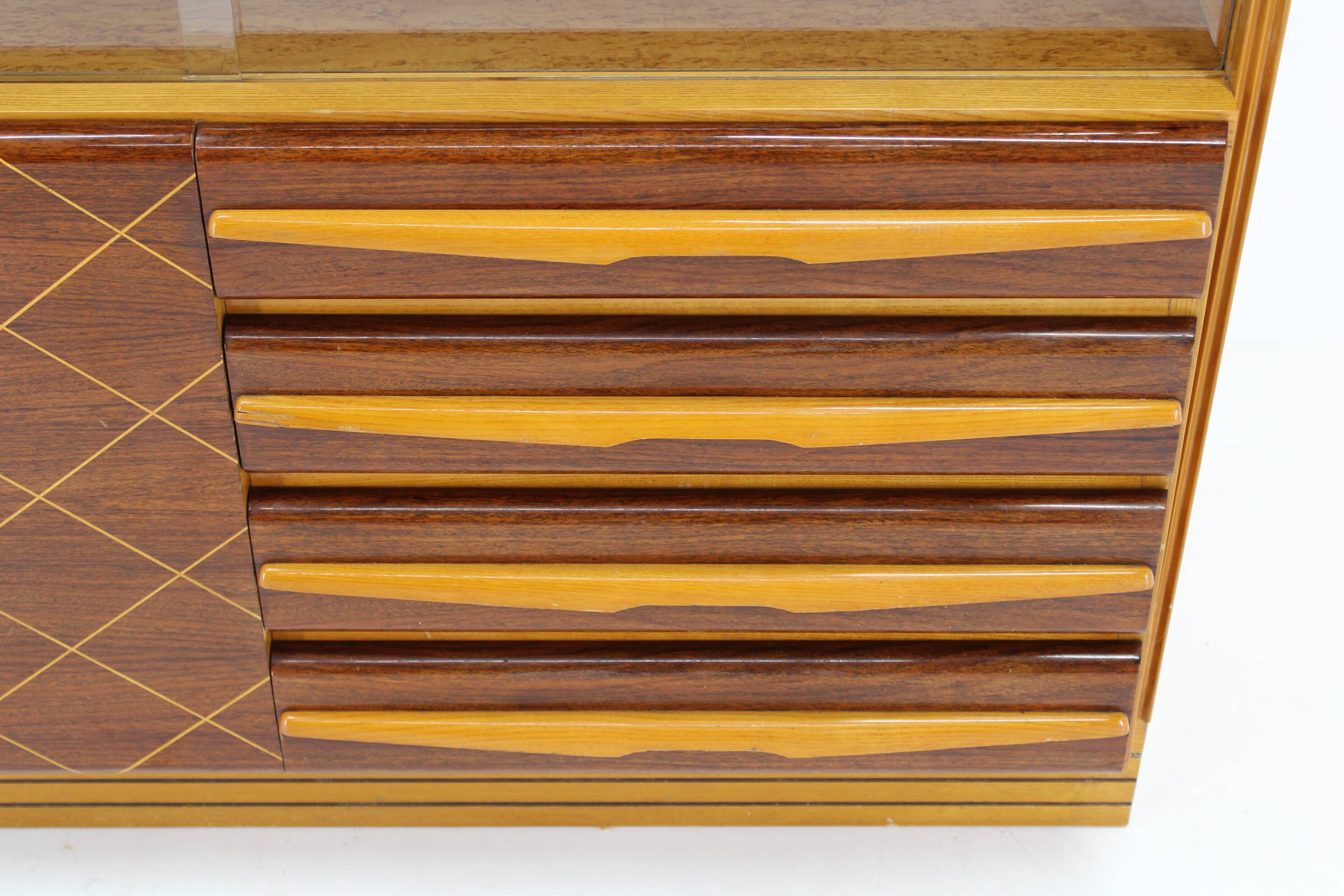 1960s Wooden Cabinet /Chest Of Drawers, Czechoslovakia