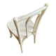 Chaise bistrot en hêtre cintré blanc