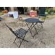 Salon de jardin fer repliable