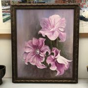 Still life bouquet of flowers oil painting