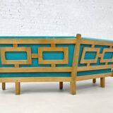 Curved sofa Guillerme and Chambron for Vos Maison, 1960s