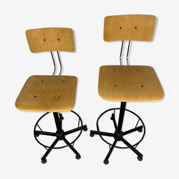 Pair of architect chairs