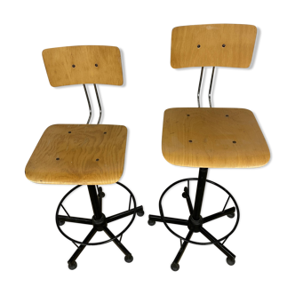 Pair of architect chairs