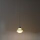 Jeka "Verona" multilayer pendant lamp / Danish modern design / Kurt Wiborg / 1980s