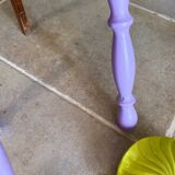 Lilac tripod stool