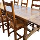 Grande table de ferme en bois massif